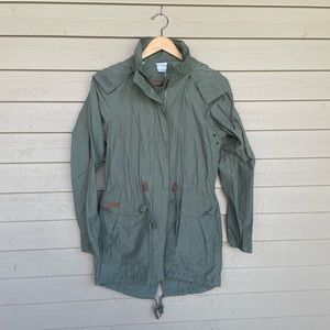 Army Green Light Columbia Jacket